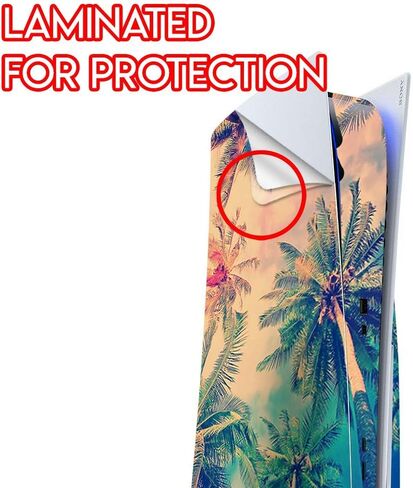 ITS A Skin Skins Compatible with Sony Playstation 5 Console Disc Edition - Protective Decal Overlay Stickers wrap Cover - Coconut Trees in Kuwait