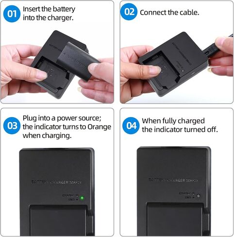 MH-32 Battery Charger Compatible with EN-EL25 ENEL25 EN-EL25a Battery for Z50 Z 50 Z30 Z 30 Zfc Z fc Z50II Digital SLR Camera in Kuwait