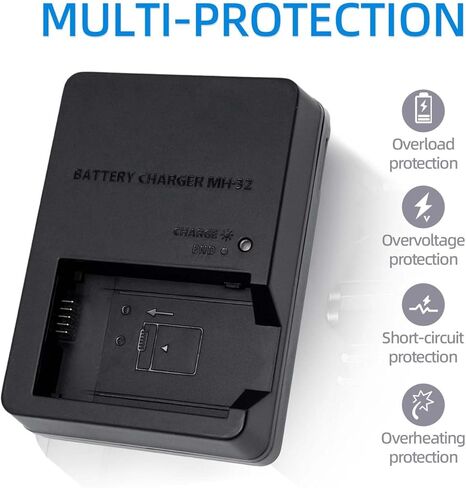 MH-32 Battery Charger Compatible with EN-EL25 ENEL25 EN-EL25a Battery for Z50 Z 50 Z30 Z 30 Zfc Z fc Z50II Digital SLR Camera in Kuwait