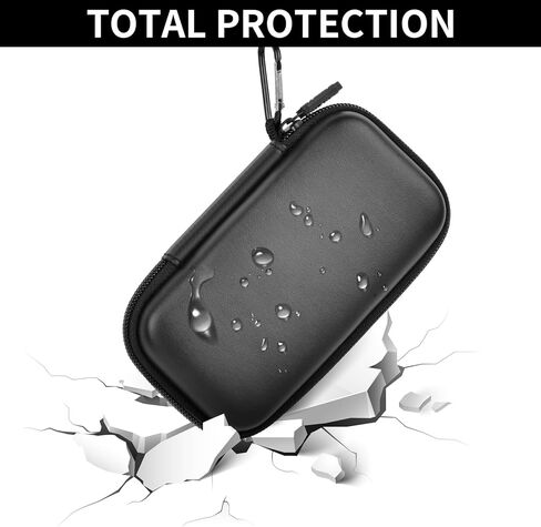 حافظة PAIYULE لجهاز SanDisk Extreme PRO SSD المحمول مع USB4، لمحركات الأقراص الصلبة SanDisk 2TB 4TB، وبطاقات الذاكرة، ومنظم حامل تخزين بطاقات SD (صندوق فقط) - أسود in Kuwait