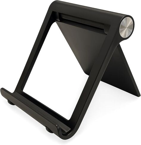 Black Adjustable Multi-Angle Portable Stand for Tablets, E-Readers & Phones in Kuwait