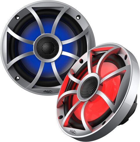 Wet Sounds OE-65ic-S-RGB 6.5" OEM Replacement Speakers with Silver Grill and RGB Lighting 2 Pair in Kuwait