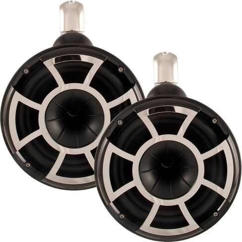 Wet Sounds REV 8in Black Fixed Clamp Tower Speakers (Renewed) in Kuwait