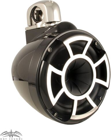 Wet Sounds REV 8in Black Fixed Clamp Tower Speakers (Renewed) in Kuwait