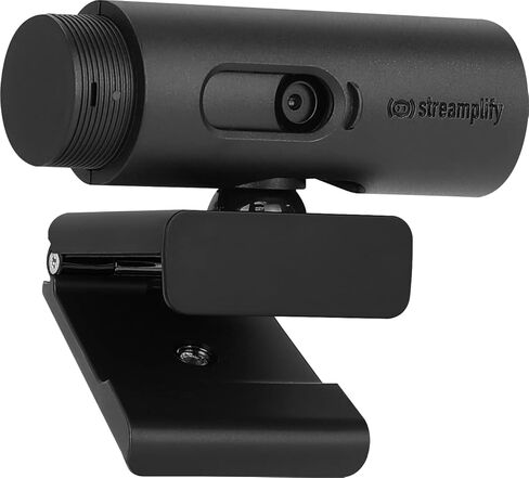 Streamplify CAM 1080p60 Full HD Webcam with Foldable Tripod, Autofocus Glass Lens, Anti-Spy Shutter for Streaming, Video Conferencing in Kuwait