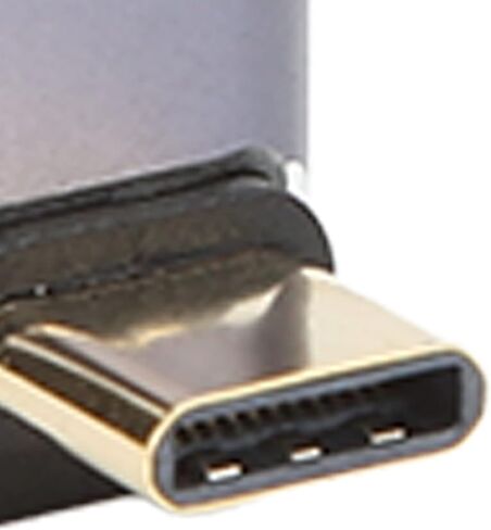 قطعتان من محول USB C، موصل بزاوية قائمة 90 درجة، محول من النوع C عالي السرعة بسرعة 40 جيجابت في الثانية لشحن المساحات الصغيرة ونقل البيانات in Kuwait