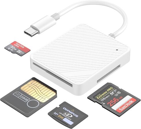 [Apple MFi Certified] USB SD Card Reader for iPhone iPad,USB C High Speed to SD TF Card Adapter for iPhone,Camera Memory Card Readers with Micro SD for iPhone 17 Air Pro Max 16 15 Plus iPad MacBook in Kuwait