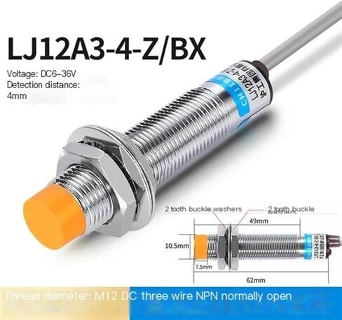 1 قطعة مفتاح القرب LJ12A3-4-Z/BX تيار مستمر ثلاثة أسلاك npn عادة مفتوحة حثي الاستشعار 12v24V36v M12(LJ12A3-4-Z BX A) in Saudi Arabia