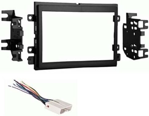 Double DIN Car Stereo Install Kit Compatible with Ford Freestyle for 2005, 2006, & 2007 - No Factory Amplifer System in Kuwait