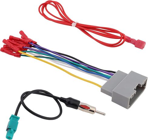 Double DIN Radio Installation Dash Kit with Radio Wire Harness for 2007-2016 Jeep Dodge Chrysler, Radio Dash Stereo Mounting Installation Trim Bezel Bracket Wire Kits in Kuwait