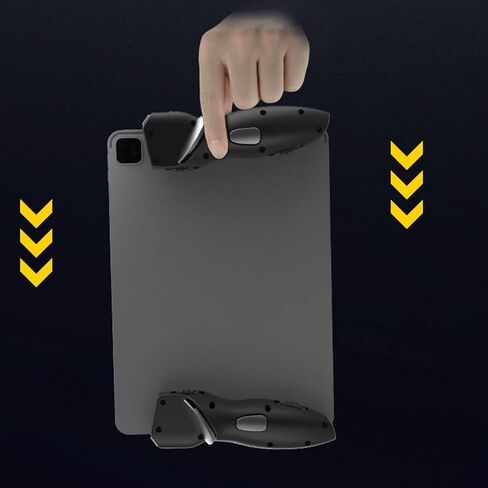 LICHIFIT Tablet Joystick Handle Mobile Game Trigger Controller L1R1 Fire Aim Button Six Finger Gamepad for PUBG Shooting Game Accessories in Kuwait
