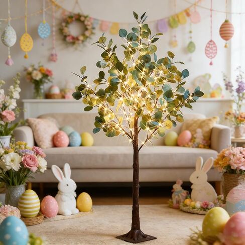 Fudios Lighted Olive Trees Artificial 4ft 160 LED Fairy Light for Decoration Inside Outside, Lit Fake Tree Electric Greenery Lights for Christmas Wedding Holiday Home Decor in Kuwait
