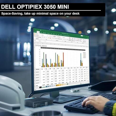 كمبيوتر مكتبي صغير طراز Optiplex 3050 من Dell، شاشة عالية الدقة مقاس 27 بوصة، معالج Intel Core i5-7500T، ذاكرة الوصول العشوائي DDR4 سعة 8 جيجابايت، محرك أقراص SSD سعة 256 جيجابايت، لوحة مفاتيح وماوس، نظام التشغيل Windows 11 Pro (متجدد) in Kuwait