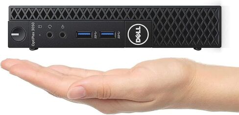 كمبيوتر مكتبي صغير طراز Optiplex 3050 من Dell، شاشة عالية الدقة مقاس 27 بوصة، معالج Intel Core i5-7500T، ذاكرة الوصول العشوائي DDR4 سعة 8 جيجابايت، محرك أقراص SSD سعة 256 جيجابايت، لوحة مفاتيح وماوس، نظام التشغيل Windows 11 Pro (متجدد) in Kuwait