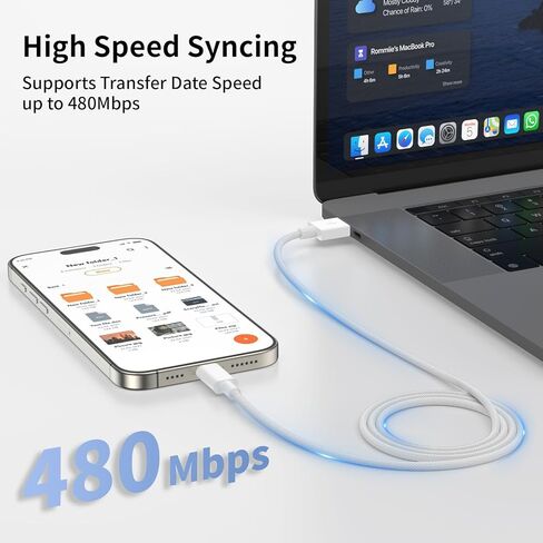 [Apple MFi Certified] Car Carplay Cable for iPhone 16 15,3Pack 6.6Ft USB A to USB C Fast Car Charger Nylon Braid Cord for iPhone 16/16 Plus/16 Pro/16 Pro Max/15/15 Plus/15Pro/15 Pro Max iPad Pro 12.9 in Kuwait