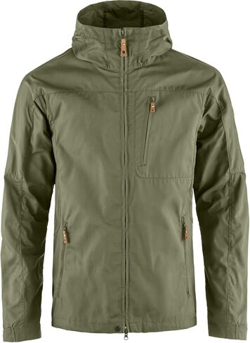Fjällräven Sten Jacket Coats for Men - Wind and Water Resistant, Fixed Hood Designed to Fit, and Adjustable Tabs at Cuffs Indigo Blue LG One Size in Saudi Arabia