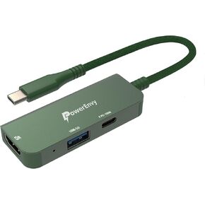 USB HUB، 3 في 1 USB C شحن PD 100W، محول HDMI 4K، USB A 3.0 منفذ 5 جيجابت في الثانية من الألومنيوم المحمول من النوع C لأجهزة MacBook Pro وMacBook Air وiPad Pro وXPS والمزيد in Kuwait