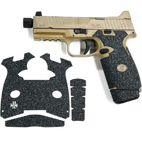 شريط قبضة مسدس Handleitgrips متوافق مع FN 545 وFN 510 - شريط قبضة مسدس من ورق الصنفرة الأسود، سهل التركيب، قطع غيار وإكسسوارات المسدس، مملوكة للمحاربين القدامى، صنع في الولايات المتحدة الأمريكية in Kuwait