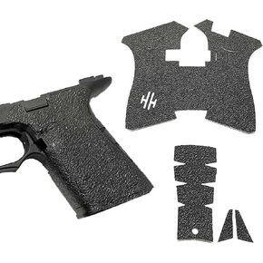 شريط قبضة مسدس Handleitgrips متوافق مع Glock 19/23 P80 شريط قبضة مسدس مطاطي أسود محكم، سهل التركيب، مملوك للمحاربين القدامى، صنع في الولايات المتحدة الأمريكية in Kuwait