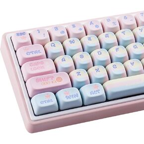 Sunzit MOA Profile Keycaps لطيف، 126 مفتاحًا PBT Patchwork Candy Custom Keyboard Keycaps 60 65 75 100 بالمائة، مجموعة أغطية مفاتيح صبغ التسامي للوحة المفاتيح الميكانيكية Cherry Gateron MX in Kuwait