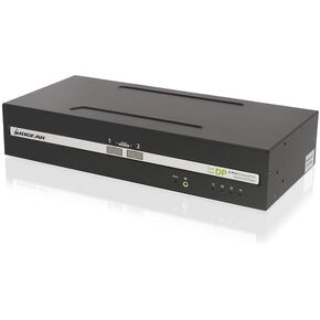 IOGEAR 2-Port Dual View DisplayPort KVM Switch w/Audio - 2 Computer(s) - 1 Local User(s) - 3840 x 2160 - 50 Hz, 60 Hz - 4 x USB - 2 HDMI - 4 DisplayPort - TAA Compliant in Kuwait