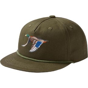 BASSDASH Embroidered Soft Top Flat Brim Duck Hat Snapback Cap for Hunting, Fishing, and Outdoor Activities in Kuwait