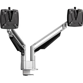 Novus CLU Duo Monitor Arm, Easily Align 2 Monitors, Adjustable for Comfortable Ergonomic Viewing, Gas Spring Stay-Put Positioning, Fast Installation with 3-in-1 Mount, Black in Kuwait