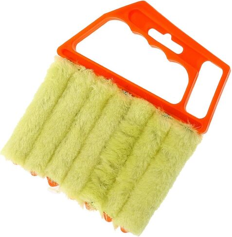 Mini Blinds Cleaner Shutter Efficient Household Dust Brush for Home Office Hotel with Portable Handle (Orange) in Kuwait