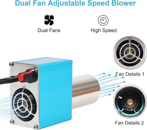 PANO-MOUNTS 5V USB منفاخ مروحة في الهواء الطلق سرعة قابلة للتعديل 3000-10000 دورة في الدقيقة مع تصميم رأس مستدير للشواء والتخييم والشواية وموقد الخشب والموقد الفحم ومعدات الطبخ نار المخيم in Kuwait
