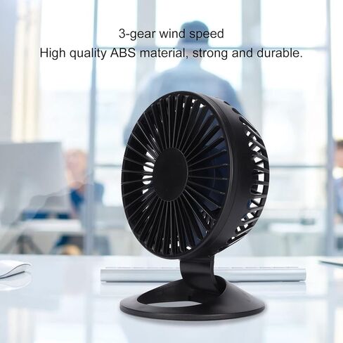 Tyenaza F2 USB Desktop Fan, Portable Mini USB Desktop Cooling Fan with Third Gear Wind Speed, for Home Office Car Travel Indoor Outdoor in Kuwait