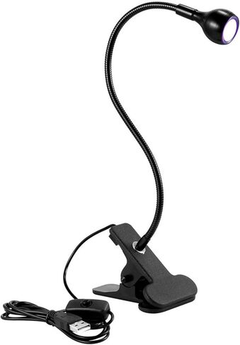 XTYPE USB الضوء الأرجواني LED مصباح مكتب القراءة الغراء إصلاح الهاتف المحمول قابل للتعديل مجفف الأظافر كليب علاج الضوء (اللون: 250 سم) in Kuwait
