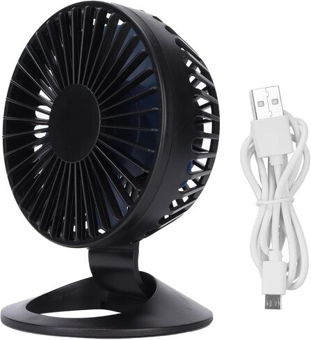 Tyenaza F2 USB Desktop Fan, Portable Mini USB Desktop Cooling Fan with Third Gear Wind Speed, for Home Office Car Travel Indoor Outdoor in Kuwait