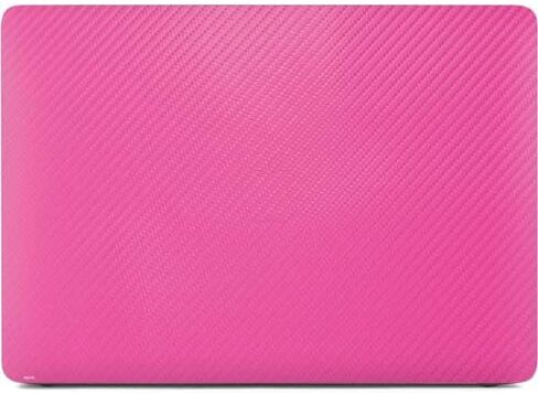 Skinit Decal Laptop Skin Compatible with MacBook Air 13in (2020) - Pink Carbon Fiber Specialty Texture Material Design in Kuwait