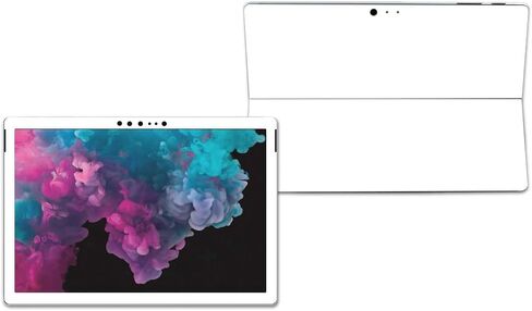 غلاف MightySkins متوافق مع جهاز Microsoft Surface Pro 6 اللوحي - أبيض صلب | غطاء ملتف واقٍ ومتين وفريد ​​من نوعه من الفينيل | سهل التطبيق والإزالة وتغيير الأنماط | صنع في الولايات المتحدة الأمريكية in Kuwait