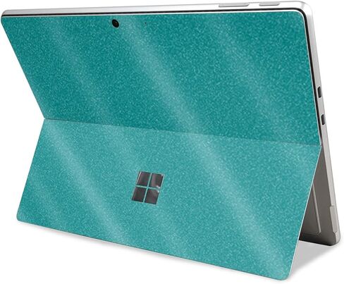 Glossy Glitter Tablet Skin Compatible with Microsoft Surface Pro 11 (2024-2025) - Solid Teal - Premium 3M Vinyl Protective Wrap Decal Cover - Easy to Apply | Crafted in The USA by MightySkins in Kuwait