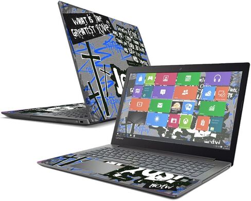 غلاف MightySkins متوافق مع Lenovo IdeaPad 320 17" (2017) - Love Jesus | غطاء ملتف من الفينيل واقٍ ومتين وفريد ​​من نوعه | سهل التطبيق والإزالة وتغيير الأنماط | صنع في الولايات المتحدة الأمريكية in Kuwait