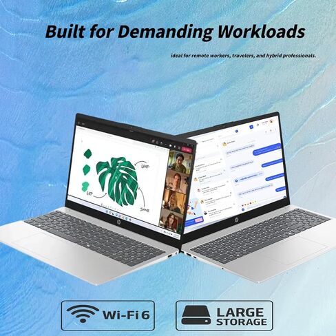 كمبيوتر محمول HP Premium بشاشة لمس - 15.6 بوصة FHD IPS، وحدة المعالجة المركزية Intel 10-Core i7 1355U CPU، Intel Iris Xe Graphics، لوحة رقمية، WIFI6، Copilot AI PC، Win11 Pro للأعمال والطلاب (ذاكرة الوصول العشوائي 64 جيجابايت + 1 تيرابايت SSD) in Kuwait