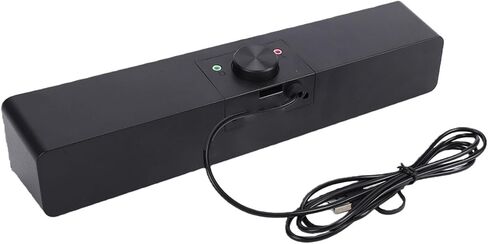 مكبر صوت ستيريو للكمبيوتر بتقنية البلوتوث HiFi من GOWENIC مع إضاءة RGB لألعاب الكمبيوتر المحمول، ومكبر صوت مكتبي يعمل بمنفذ USB in Kuwait