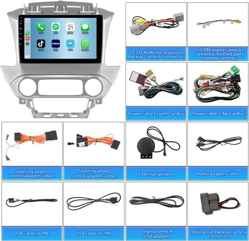 راديو سيارة 10.1 بوصة 8 النواة لسيارة Chevy Suburban Tahoe 2015-2019 (4GB+64GB)، ستيريو Android 15 مع CarPlay اللاسلكي Android Auto FM AM BT GPS SWC in Kuwait