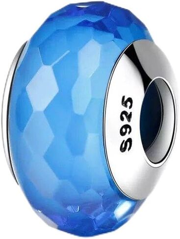 Lampwork Murano Charm 925 Sterling Silver Glass Charm Beads for Fashion Charms Bracelet & Necklace (red) in Saudi Arabia