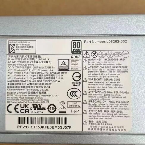 New D19-310P1A L08262-002 310W Power Supply Unit for H P 280 400 480 G4 600 680 G3 800 880 G3 in Kuwait