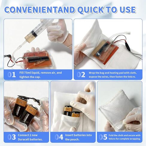 Electric Urine Warmer,Urine Test Complete Kit with Temperature Sensor for Real-Time Monitoring and Visual Strip,Maintains 37°C/98.6°F for Up to 4 Hours in Kuwait