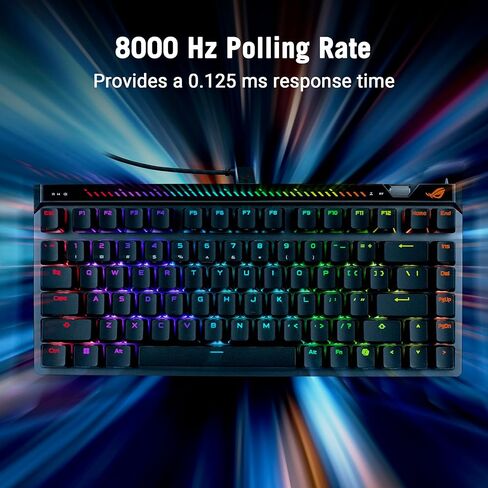 ASUS ROG Falchion Ace 75 HE Wired Analog/Hall Effect Gaming Keyboard– 75% TKL, USB, Hot Swappable HFX V2X Magnetic Switch, Rapid Trigger, 8KHz Polling, PBT Keycap, Carry Case, Web-based Config - Black in Kuwait