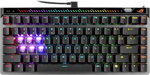 ASUS ROG Falchion Ace 75 HE Wired Analog/Hall Effect Gaming Keyboard– 75% TKL, USB, Hot Swappable HFX V2X Magnetic Switch, Rapid Trigger, 8KHz Polling, PBT Keycap, Carry Case, Web-based Config - Black in Kuwait