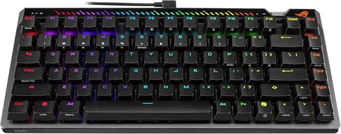 ASUS ROG Falchion Ace 75 HE Wired Analog/Hall Effect Gaming Keyboard– 75% TKL, USB, Hot Swappable HFX V2X Magnetic Switch, Rapid Trigger, 8KHz Polling, PBT Keycap, Carry Case, Web-based Config - Black in Kuwait