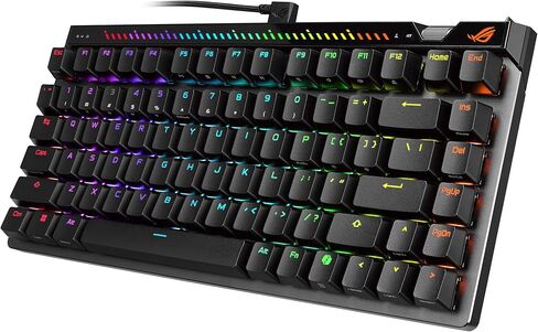 ASUS ROG Falchion Ace 75 HE Wired Analog/Hall Effect Gaming Keyboard– 75% TKL, USB, Hot Swappable HFX V2X Magnetic Switch, Rapid Trigger, 8KHz Polling, PBT Keycap, Carry Case, Web-based Config - Black in Kuwait