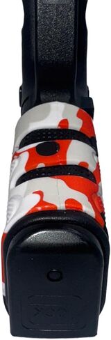 Red Camouflage Tactical Grip Sleeve for Glock 17 19 19x 20 21 22 23 25 31 32 34 35 37 38 41 43x 44 45 48 and V Models 17V 19V 19xV 20V 21V 23V in Kuwait