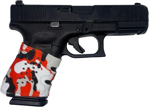 Red Camouflage Tactical Grip Sleeve for Glock 17 19 19x 20 21 22 23 25 31 32 34 35 37 38 41 43x 44 45 48 and V Models 17V 19V 19xV 20V 21V 23V in Kuwait