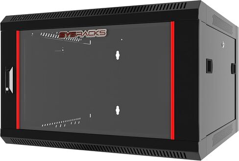 6U Wall Mount Home Lab Server Rack – 19" Locking Network Cabinet, 18" Deep Empty Rack Enclosure for Routers, NAS, Switches and Home Network Equipment in Kuwait