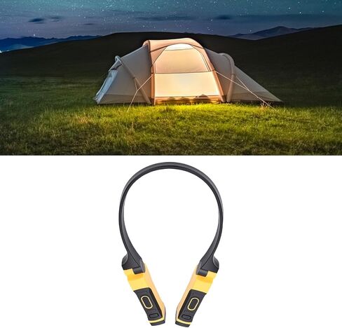 ciciglow LED مصباح قراءة للرقبة قابل لإعادة الشحن للتخييم، بدون استخدام اليدين، شعاع ساطع للشوي، شحن USB، للأنشطة الخارجية in Kuwait